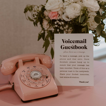 The Blossom (Pink) Audio Guestbook